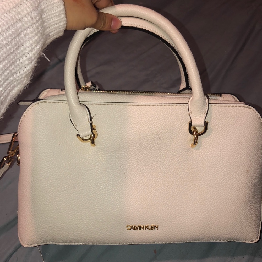 Calvin Klein cream purse